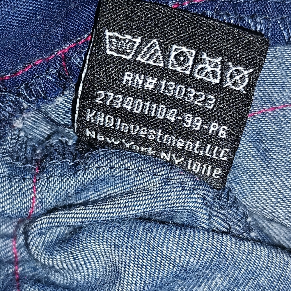 Kids Calvin Klein Jeans Blue Denim Minnie Mouse Dress 12M - Picture 7 of 10